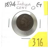 1894 Indian Head cent
