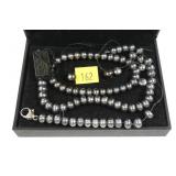 Honora 18" iridescent black freshwater pearl