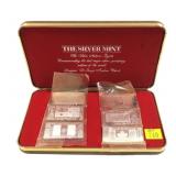 Set of 6 .999 Fine Silver Nations bars by the