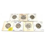 x7- Canadian silver quarters -x7 quarters -Sold by