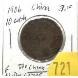 1906 China 10 cash