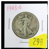 1943-D Walking Liberty half dollar