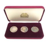 Set of 3 Uncirculated Morgan dollars: 1880-S,