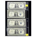 x4- $1 Silver certificates, series of 1957 -x4