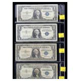 x4- $1 Silver certificates, series of 1957 -x4