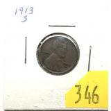 1913-S Lincoln cent