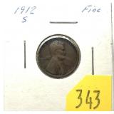 1912-S Lincoln cent