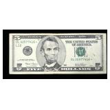 $5 Federal Reserve star note, series of 2003