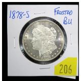 1878-S Morgan dollar, gem BU
