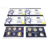 x4- 2001 Proof sets-x4 sets- Sold by the piece,