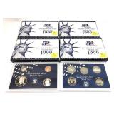 x4- 1999 Proof sets-x4 sets- Sold by the piece,