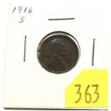 1916-S Lincoln cent