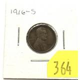 1916-S Lincoln cent