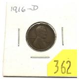 1916-D Lincoln cent