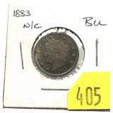 1883 N/C Liberty Head nickel