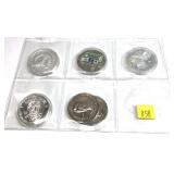 Lot, coins and tokens, 6 pcs.