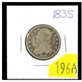 1835 U.S. Capped Bust quarter dollar
