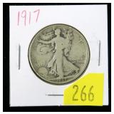 1917 Walking Liberty half dollar