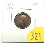 1909 VDB Lincoln cent