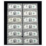x12- $2 Federal Reserve notes, series of 1976 -x12