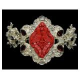 Sajen sterling silver ornate three-section