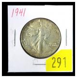 1941 Walking Liberty half dollar