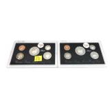 x2- Silver Proof sets, 1992, 1993 -x2 sets -Sold