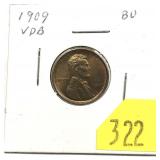 1909 VDB Lincoln cent