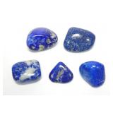 Lot, tumbled lapis lazuli, 5 pcs.