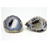 Lot, small polished geodes, 2 pcs.