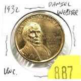 1932 Daniel Webster token
