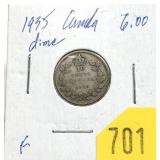 1935 Canadian dime