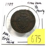 1789 Ireland half penny