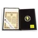 1990 $100 Gold Canadian Proof coin (1/4 Troy oz.)