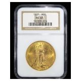 1927 $20 Gold Liberty Double Eagle, NGC slab