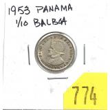 1953 Panama 1/10 balboa
