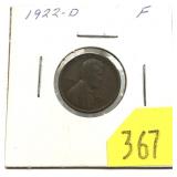 1922-D Lincoln cent