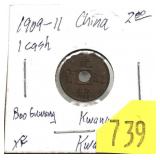 1909-11 China 1 cash