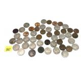 Lot, coins, 49 pcs.