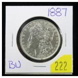 1887 Morgan dollar, BU