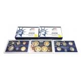 x2- 2008 Proof sets-x2 sets- Sold by the piece,