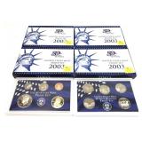 x4- 2003 Proof sets-x4 sets- Sold by the piece,