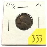 1911-S Lincoln cent