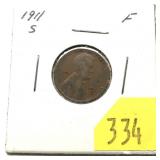1911-S Lincoln cent