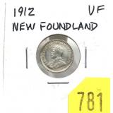 1912 Newfoundland 5-cents
