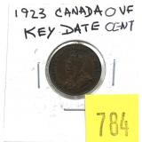 1923 Canadian penny