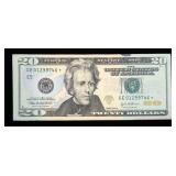 $20 Federal Reserve star note, series of 2004A