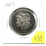 1887 Morgan dollar