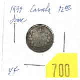 1933 Canadian dime