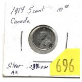 1914 5-cent silver